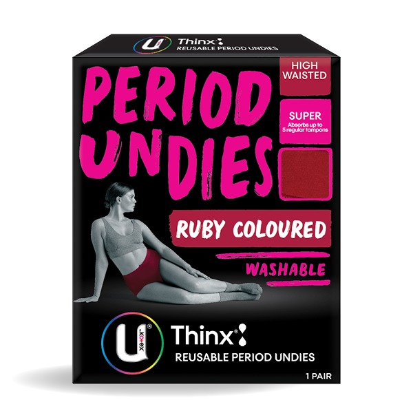 U by Kotex Thinx Period Underwear Ruby High Waisted